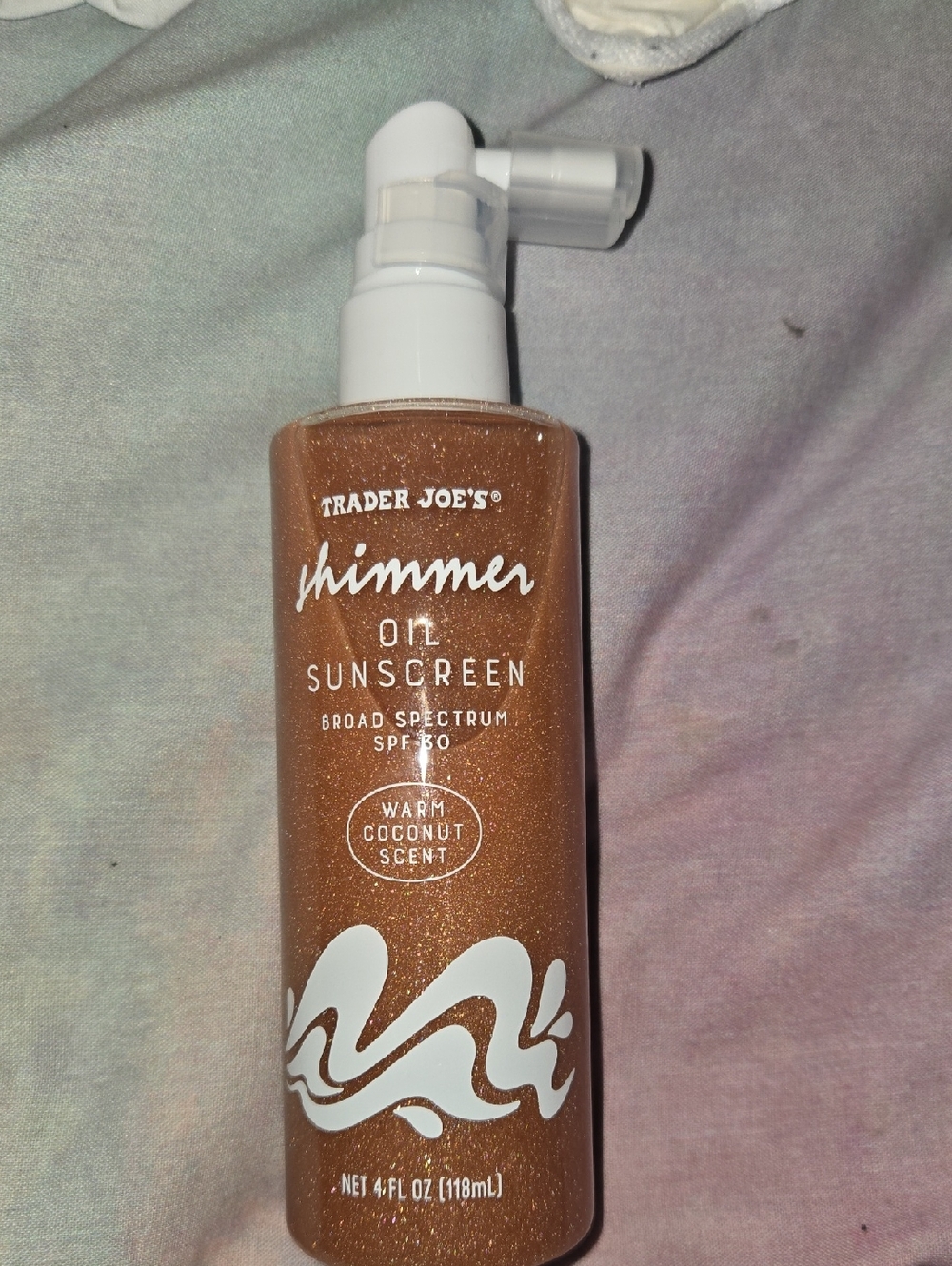 Trader Joe's Shimmer Oil Sunscreen - Warm Coconut (Bronze)
